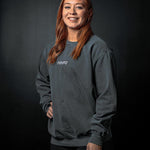 Preslie Hirsch wearing the HWPO Crew Sweatshirt