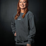Preslie Hirsch wearing the HWPO Crew Sweatshirt