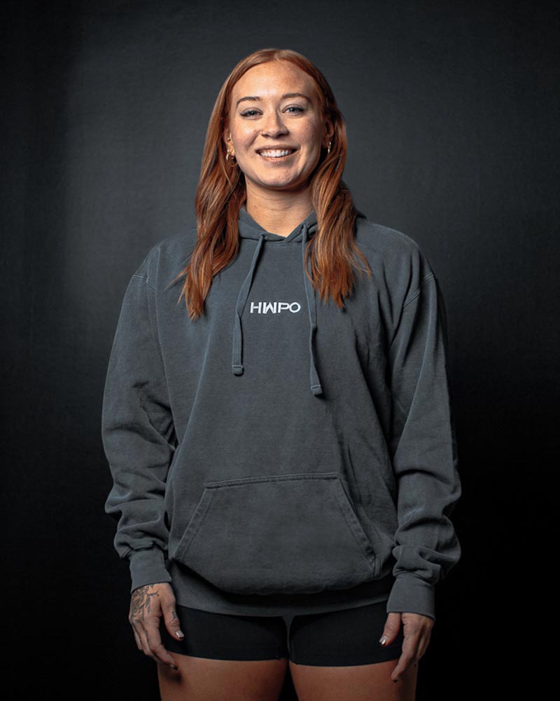 Preslie Hirsch wearing the HWPO Hoodie