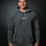 Josh Godinez wearing the HWPO Hoodie