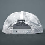 Detailed rear view of HWPO Rope Hat in White 