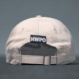 Back view of  HWPO Dad hat in Khaki