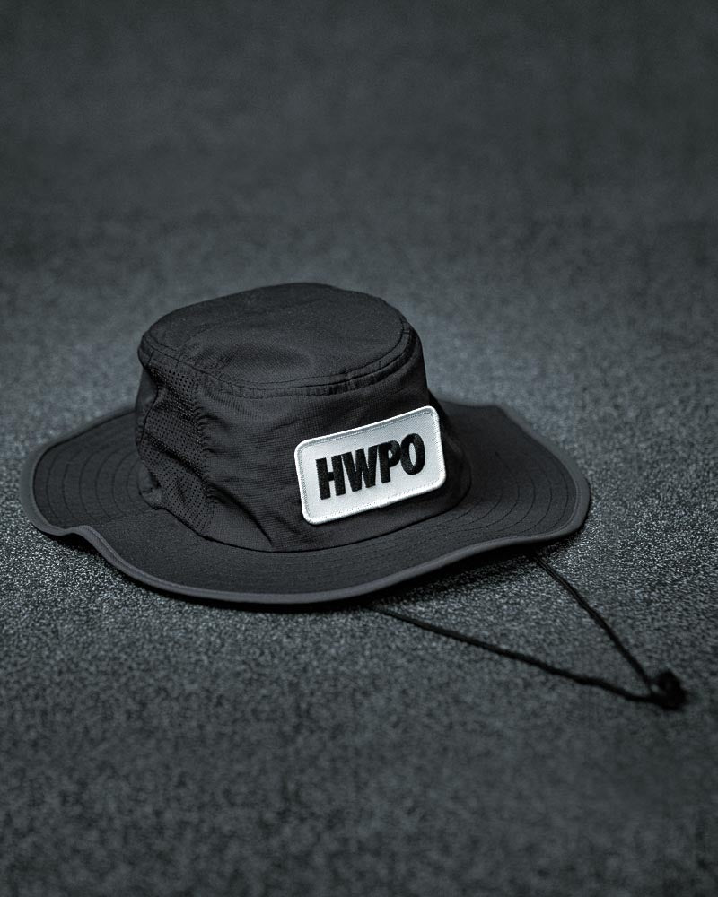 HWPO Boonie Hat in Black flat lay