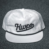 Detailed front view of HWPO Rope Hat in White