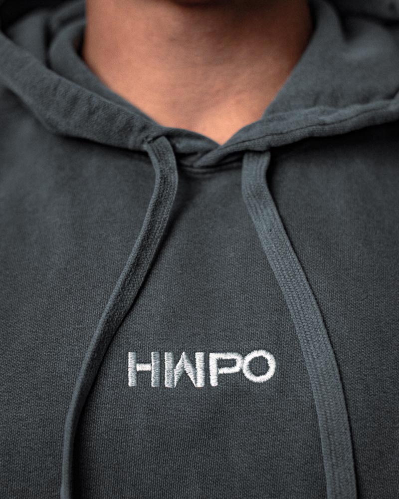 Detailed front view of the HWPO Hoodie