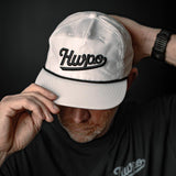 Matt O'Keefe showing the HWPO Rope Hat in White