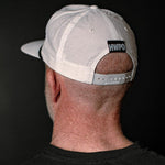 Rear view of Matt O'Keefe wearing the HWPO Rope Hat in White